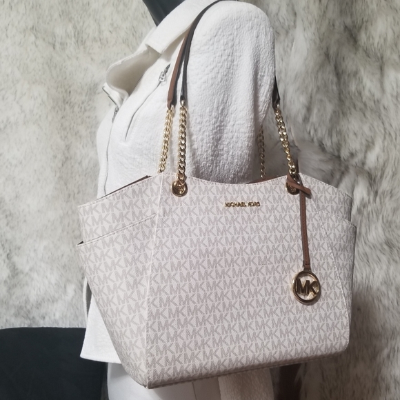 🔥 NWT MICHAEL KORS 2 SET DESIGNER Shoulder Purse Bag + Wristlet Matching - Picture 2 of 10